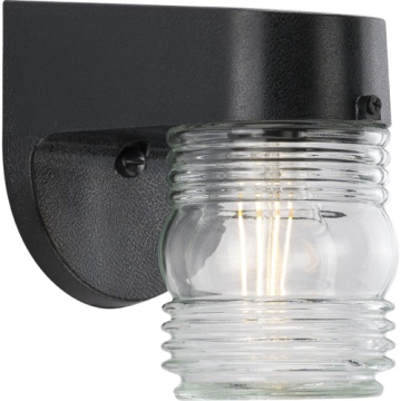 Progress Lighting Polycarbonate Outdoor 1-Light Outdoor Wall Lantern - 120V - Textured Black