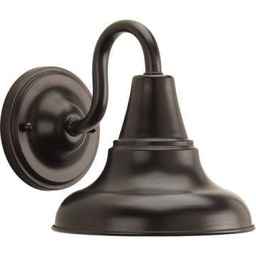 Progress Lighting District 1-Light Medium Outdoor Wall Lantern - 120V - Antique Bronze