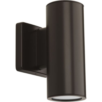 Progress Lighting 3" LED Cylinder - 3000K - Wall Mount - Up + Down Light - 120V - Antique Bronze