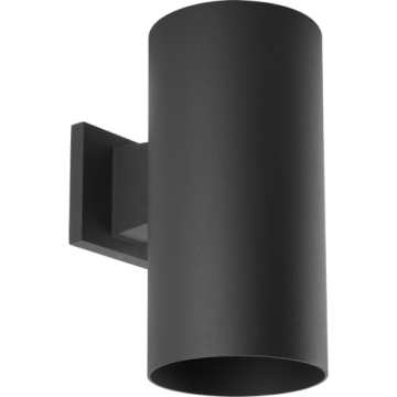 Progress Lighting 6" Cylinder - Wall Mount - Black - 120V