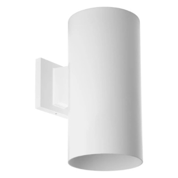 Progress Lighting 6" Cylinder - Wall Mount - White - 120V