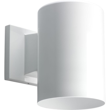 Progress Lighting 5" Cylinder - Wall Mount - White - 120V