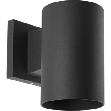 Progress Lighting 5" Cylinder - Wall Mount - Black - 120V