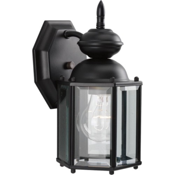 Progress Lighting Carriage Classics 1-Light Outdoor Wall Lantern - 120V - Matte Black