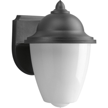 Progress Lighting Polycarbonate Outdoor 1-Light Outdoor Wall Lantern - 120V - Textured Black
