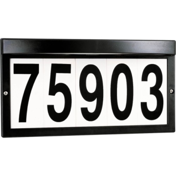 Progress Lighting Outdoor Address Light - 12.5" x 6.75" - Black