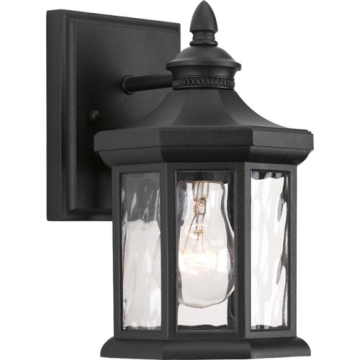 Progress Lighting Edition 1-Light Small Outdoor Wall Lantern - 120V - Textured Black