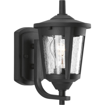 Progress Lighting East Haven 1-Light Small Outdoor Wall Lantern - 120V - Textured Black
