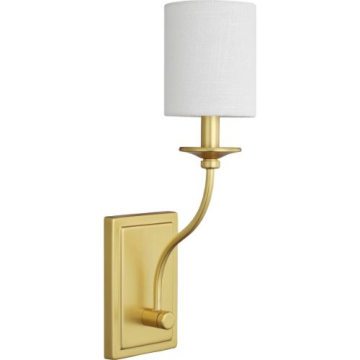 Progress Lighting Bonita 1-Light Wall Sconce - 120V - Satin Brass