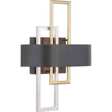 Progress Lighting Adagio 2-Light Wall Sconce - 120V - Matte Black