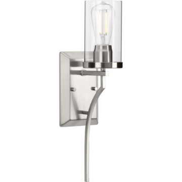 Progress Lighting Lassiter 1-Light Wall Sconce - 120V - Brushed Nickel