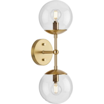 Progress Lighting Atwell 2-Light Wall Sconce - 120V - Brushed Bronze
