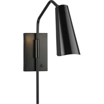Progress Lighting Cornett 1-Light Wall Sconce - 120V - Matte Black