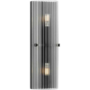 Progress Lighting Seville 2-Light Contemporary Wall Sconce - 120V - Matte Black