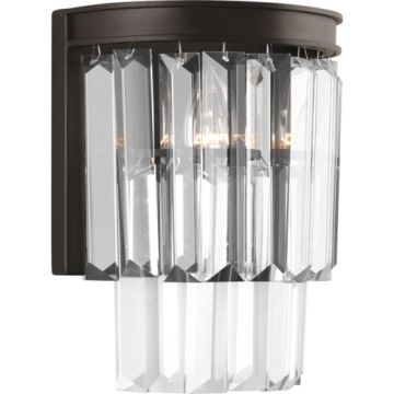 Progress Lighting Glimmer 2-Light Wall Sconce - 120V - Silver Ridge
