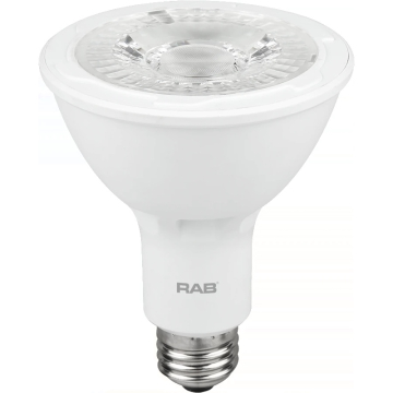RAB 11W LED PAR30L - Dimmable - 35º Beam Angle - 3000K - 900 Lumens - 120V