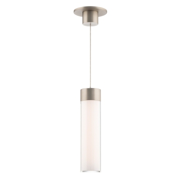 WAC Lighting Twist-N-Lite LED Cylinder Pendant - 900 Lumens - 13W - CCT Selectable - 120V - Brushed Nickel