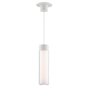 WAC Lighting Twist-N-Lite LED Cylinder Pendant - 900 Lumens - 13W - CCT Selectable - 120V - White