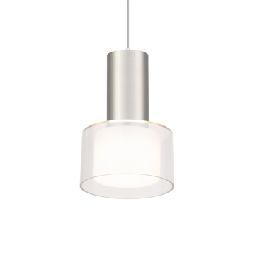 WAC Lighting Twist-N-Lite LED Torch Pendant - 850 Lumens - 12W - CCT Selectable - 120V - Brushed Nickel
