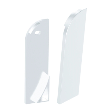 American Lighting Stainless Steel End Caps for BASEBOARD Mounting Channel