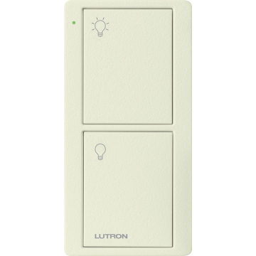 Lutron 2-Button Pico Smart Remote - Light Icons - Biscuit