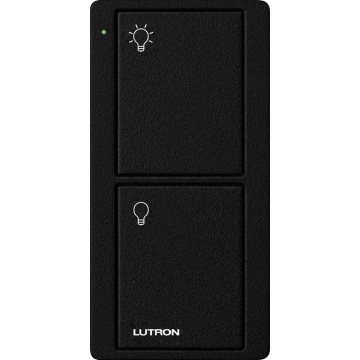 Lutron 2-Button Pico Smart Remote - Light Icons - Midnight
