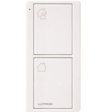 Lutron 2-Button Entry Scene Pico Smart Remote - Home/Away Icons - Snow