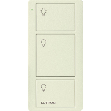 Lutron Original 3-Button Pico Smart Remote - Light Icons - Biscuit