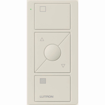 Lutron Original 3-Button Pico Smart Remote with Raise/Lower and Preset - Shade Icons - Light Almond