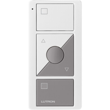 Lutron Original 3-Button Pico Smart Remote with Raise/Lower and Preset - Shade Icons - White/Gray