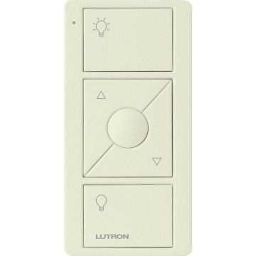 Lutron Original 3-Button Pico Smart Remote with Raise/Lower and Preset - Light Icons - Biscuit