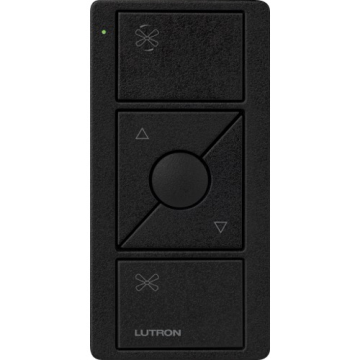 Lutron Pico Smart Remote for Fan Control - 3-Button Raise/Lower with Preset Button - Midnight