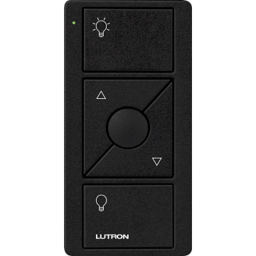 Lutron Original 3-Button Pico Smart Remote with Raise/Lower and Preset - Light Icons - Midnight
