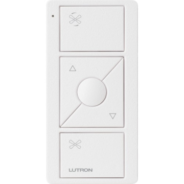 Lutron Pico Smart Remote for Fan Control - 3-Button Raise/Lower with Preset Button - Snow