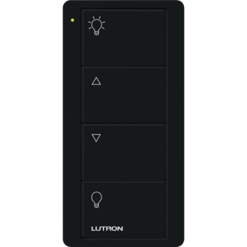 Lutron 4-Button Pico Smart Remote - Zone Control - Light Icons - Black