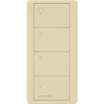 Lutron 4-Button Pico Smart Remote - Zone Control - Light Icons - Ivory