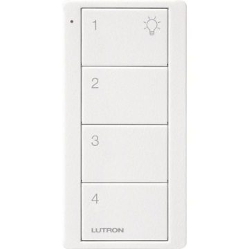 Lutron 4-Button Pico Smart Remote - Scene Keypad - Universal Icons - Snow