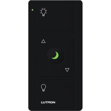 Lutron Pico Wireless Control Keypad - 3-Button w/ Raise/Lower and Nightlight - Black