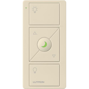 Lutron Pico Wireless Control Keypad - 3-Button w/ Raise/Lower and Nightlight - Light Almond