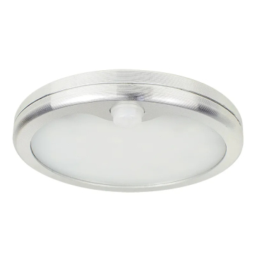 Westgate 3" LED Slim Puck Light w/ PIR Sensor - 300 Lumens - 5W - CCT Selectable - 12V - Brushed Nickel