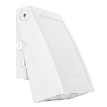 AFX Poly 8" LED Adjustable Outdoor Wall Sconce - 15 | 20 | 25W - Photocell - CCT Selectable - 120-277V - White