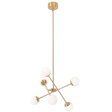 AFX Pearl LED Pendant - 3000K - 120V - Satin Brass