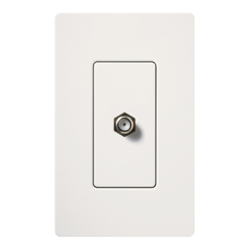 Lutron Claro Cable Jack - White