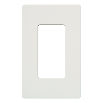 Lutron Claro Screwless Designer Wallplate - 1 Gang - White