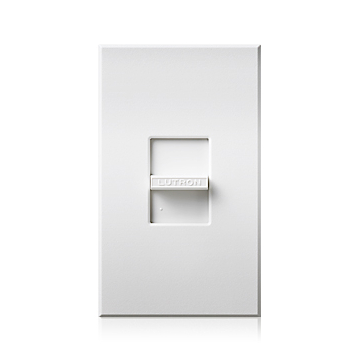 Lutron Nova T Electronic Low-Voltage Slide-to-Off Dimmer - 600W Max - White
