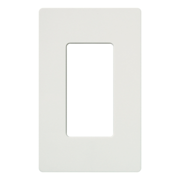 Lutron Claro Screwless Designer Wallplate - 1 Gang - Snow