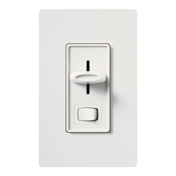 Lutron Skylark Preset Single-Pole Dimmer with On/Off Switch - 1000W Max - White