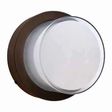 Westgate LRS LED Round Non-Cutoff Wall Pack - 12W - CCT Selectable - 650 Lumens - 120V - Bronze