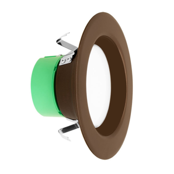 Westgate RDL4 4" LED Round Recessed Downlight - Smooth Trim - 10W - CCT Selectable - 700 Lumens - 120V - Oil-Rubbed Bronze