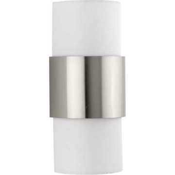 Progress Lighting Silva 2-Light Wall Sconce - 120V - Brushed Nickel